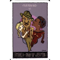 Tarot coleccion Major Arcana Blues -Tete Chumi (22 Cartas) (Numerado 1000) - Atasca Burras Ediciones